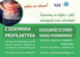 Plakat spotkania "Z dziennika profilaktyka"